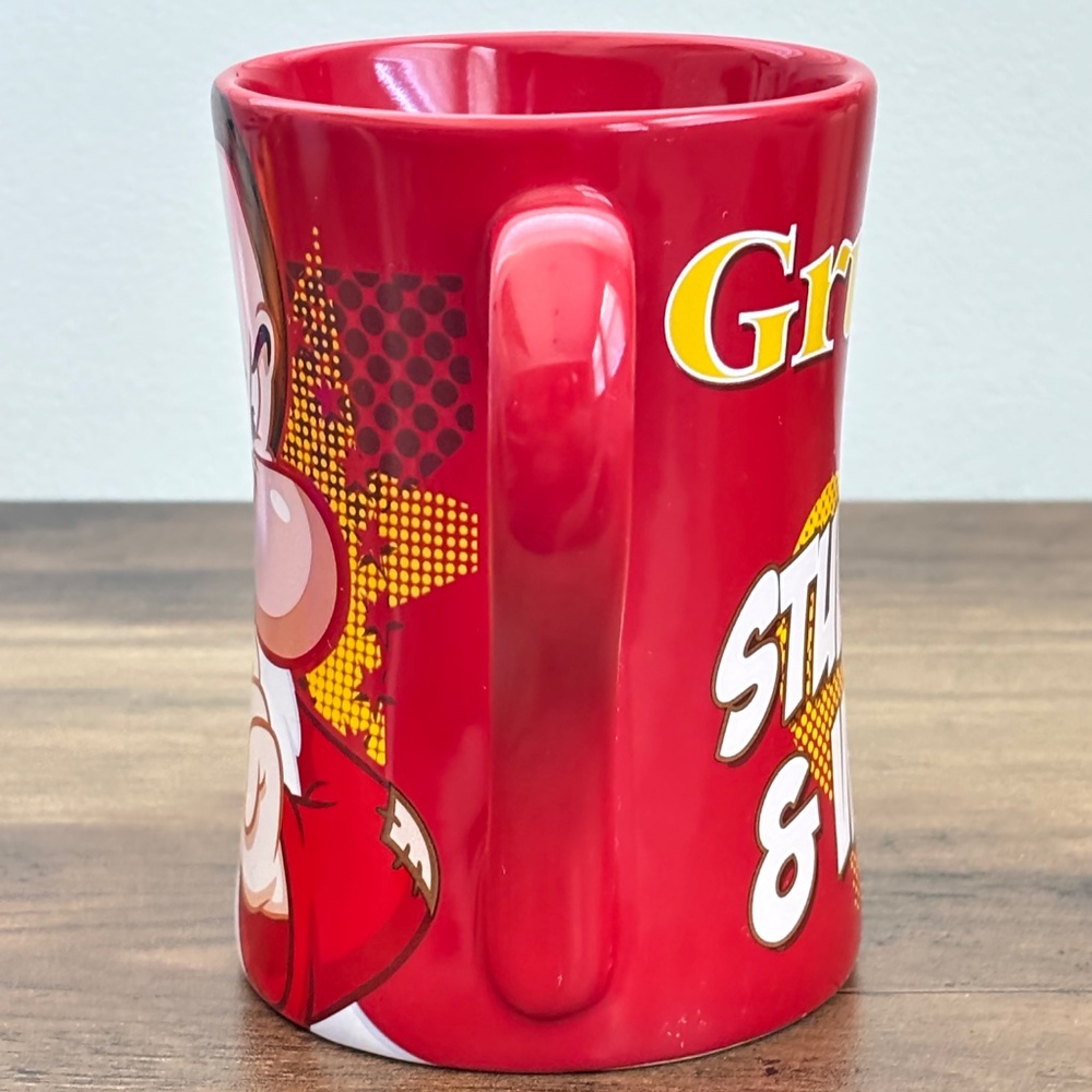 Disney Store 7 Dwarfs GRUMPY Stubborn & Vexed Coffee Tea Cup Mug 16 oz Red NEW - Picture 4 of 7